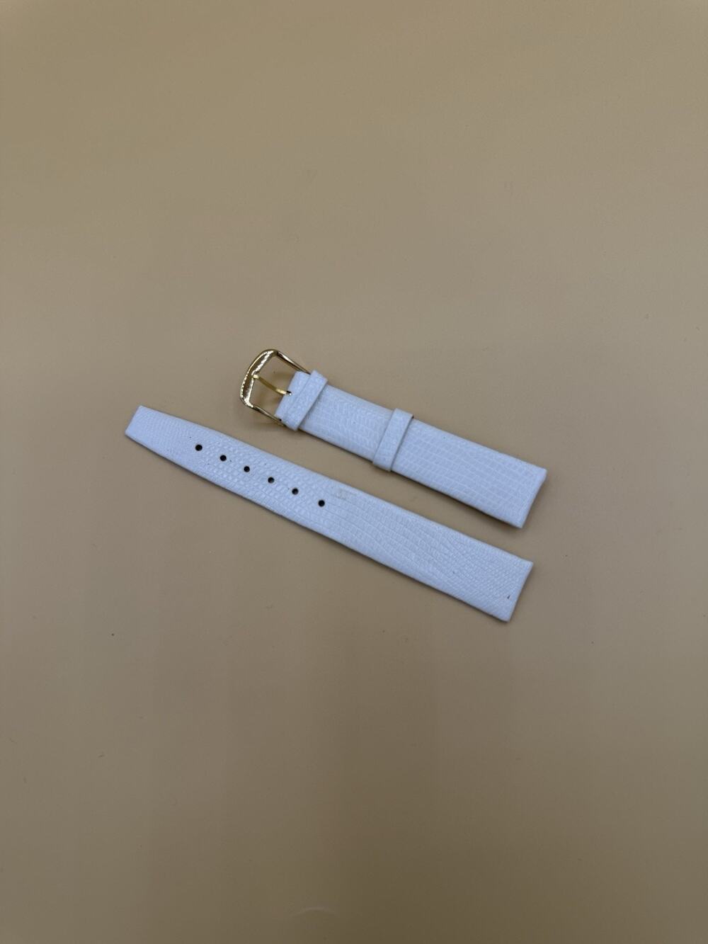 KREISLER Genuine Calfskin Leather 16mm Watch Strap Band with gold buckle